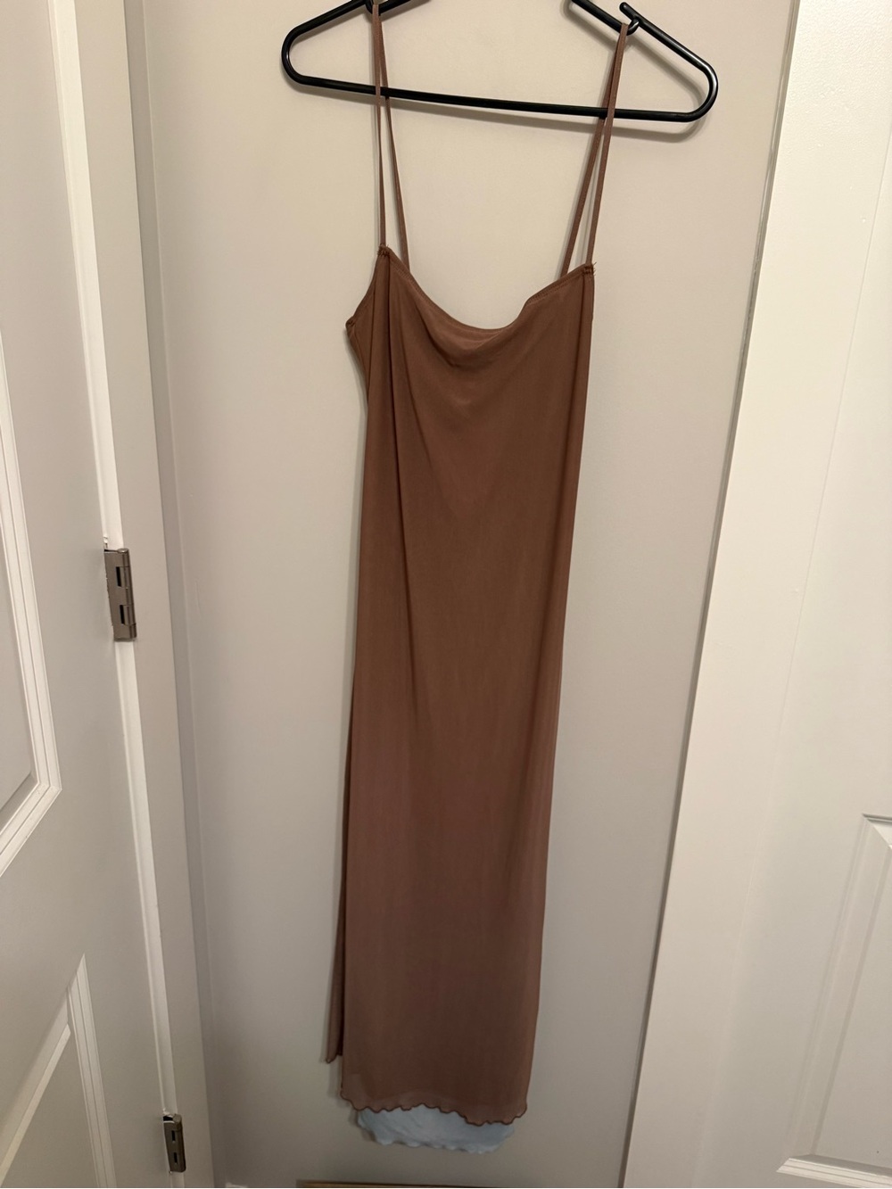 Motel Rocks Brown Cowl Neck Maxi Slip Dress